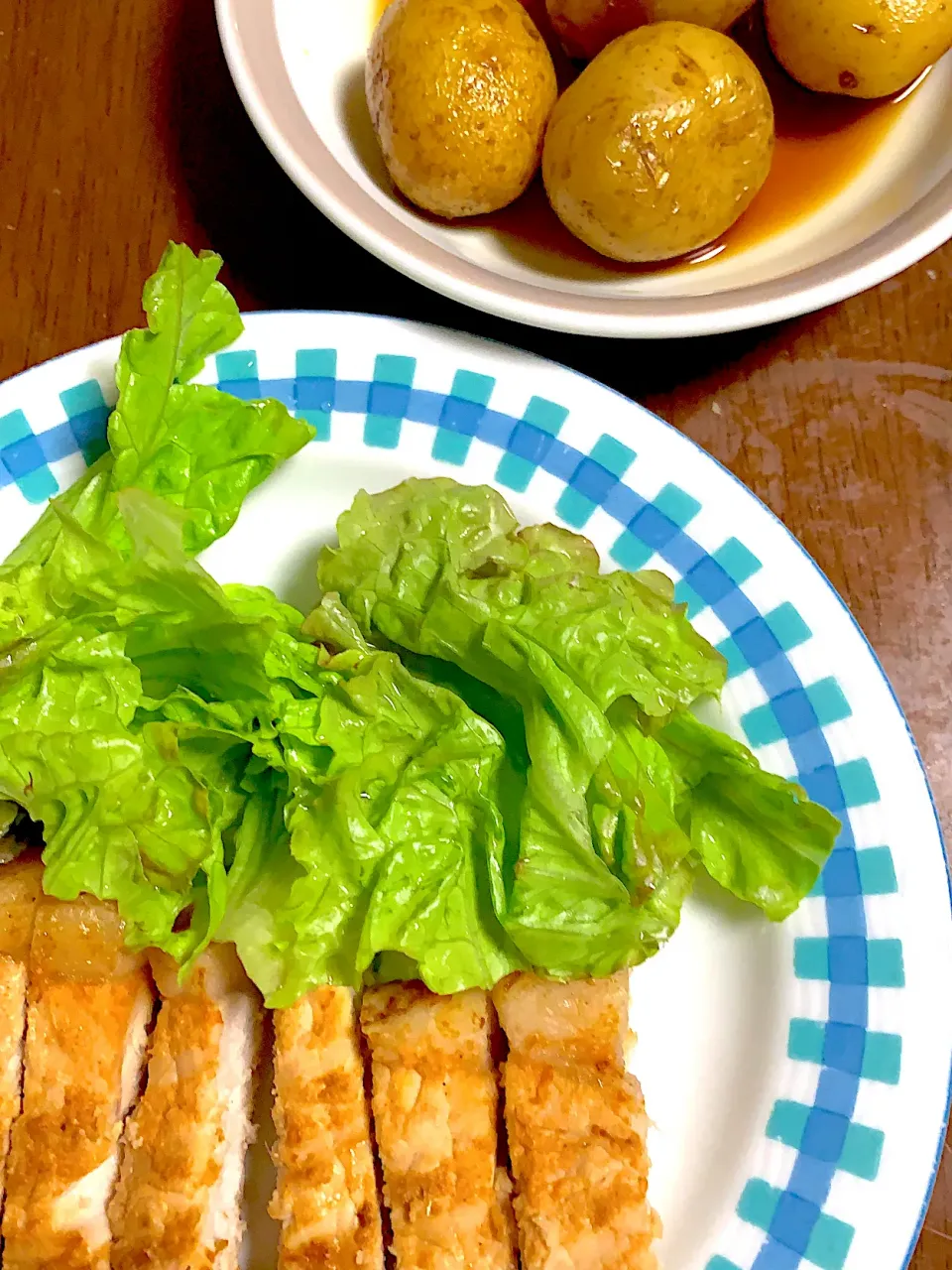 豚ロースの味噌漬け焼き　新じゃがの煮物|掛谷節子さん