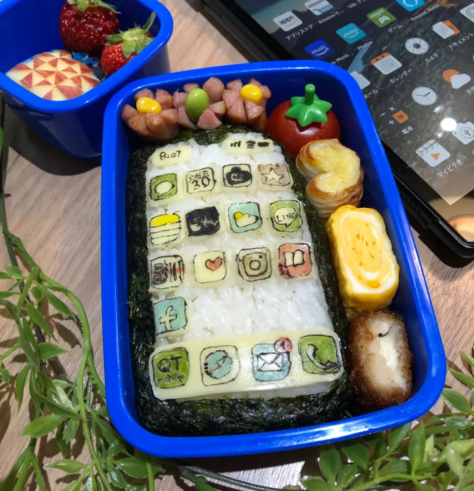 スマホ風📱オブアート弁当|tsumuchiさん