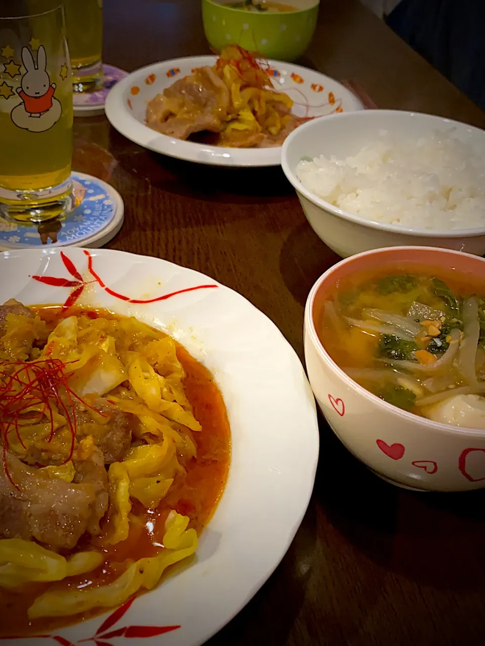 回鍋肉　大根とケール豆腐のお味噌汁|ch＊K*∀o(^^*)♪さん