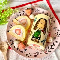 スヌーピーの抹茶ロールケーキ Namimo Snapdish スナップディッシュ Id 4xjmua