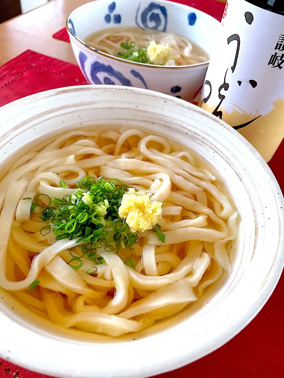 旦那作手打ちうどん‼︎第一弾🍀|おかちさん