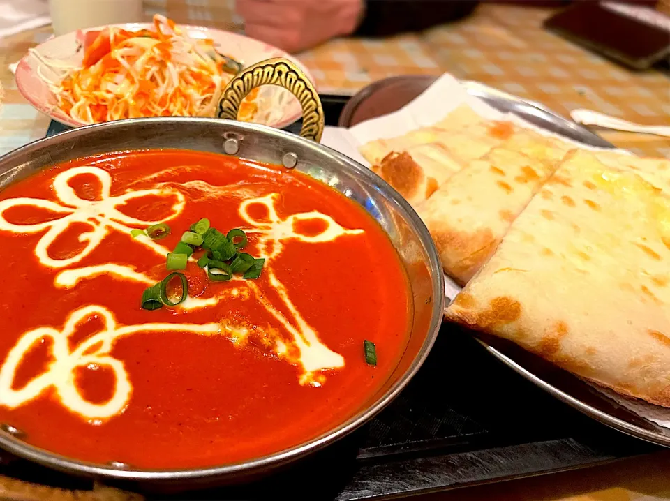 チーズナン、チキンカレー|ゆずんさん