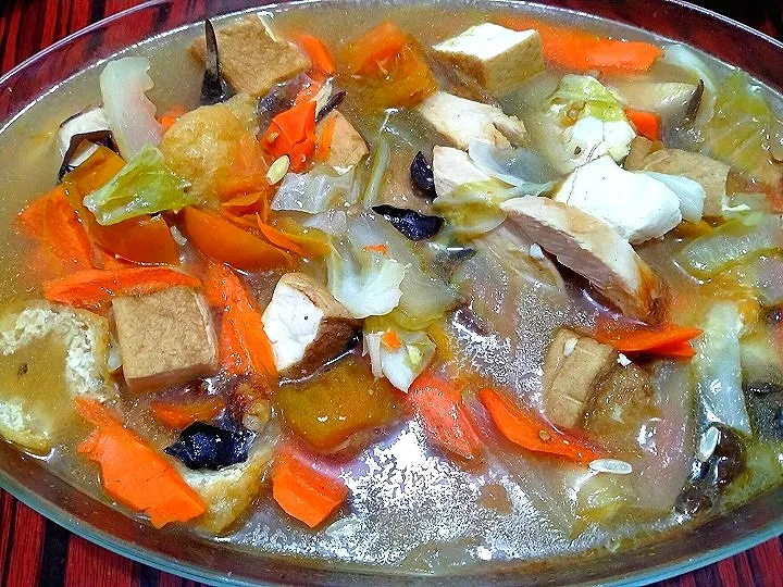 Mix Vege with taufu & Chicken|Harlina  (Malaysia)さん