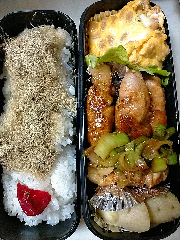 Snapdishの料理写真:えのきの豚肉巻
★蒸し大豆・チーズ卵焼き
★蒸しさつまいも|芽亜里さん