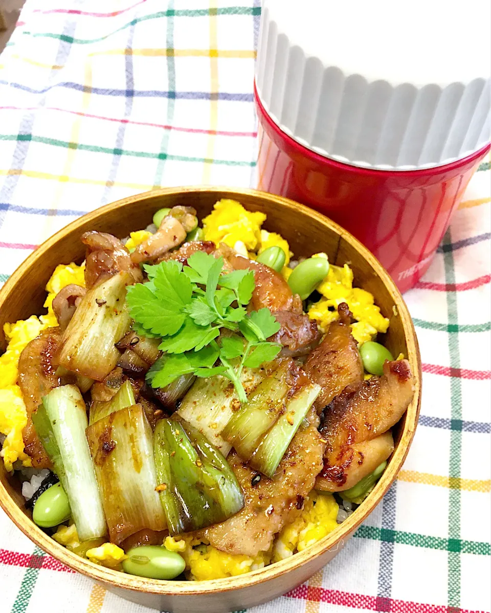 今日のパパ弁当は焼き鳥つくね丼♪|key♪さん