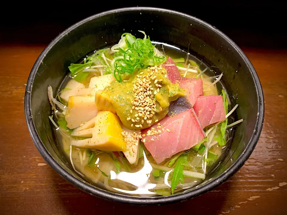 新筍と鰤の木の芽味噌そうめん|半田手延べそうめんの店 阿波や壱兆さん