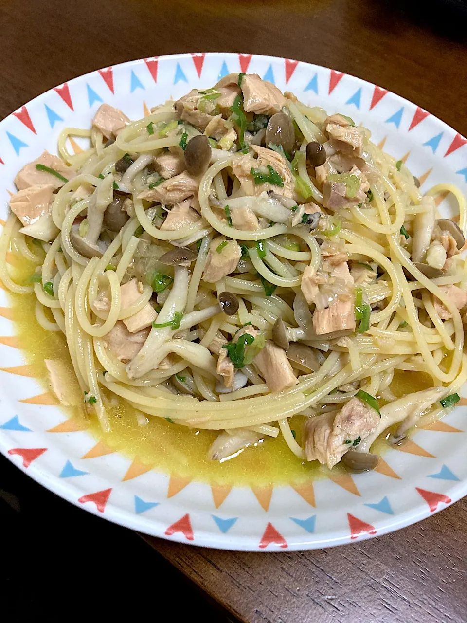 ツナとしめじの和風パスタ❗️|長さんさん