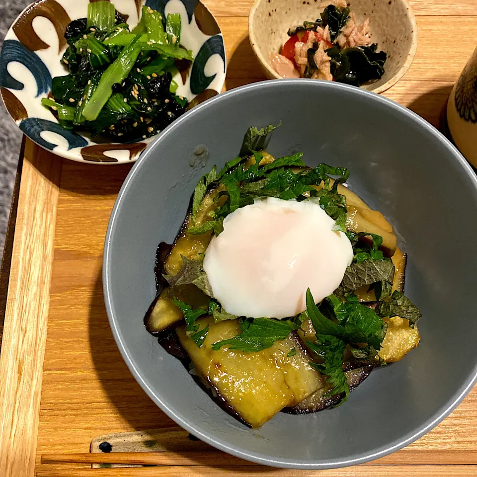 茄子トロ丼|なつこさん