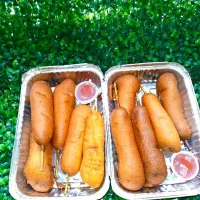 Snapdishの料理写真:corndogs|cherryblossomsweetnessnnekaweさん