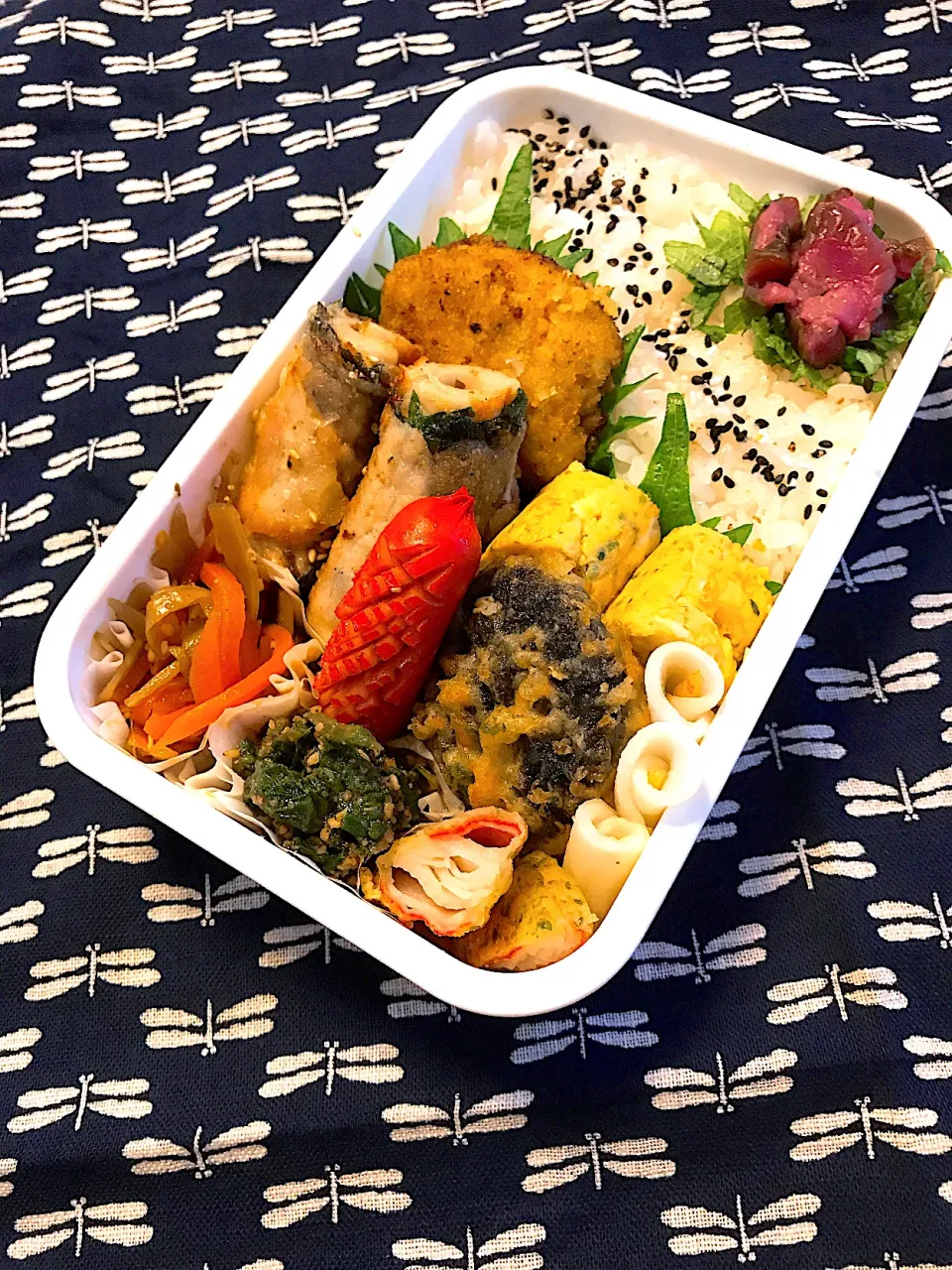 Snapdishの料理写真:♡パートナーのお弁当♡令和3年4月15日木曜日♡天気は〜はぁ〜れっ♡|♡Fille√chie♡さん