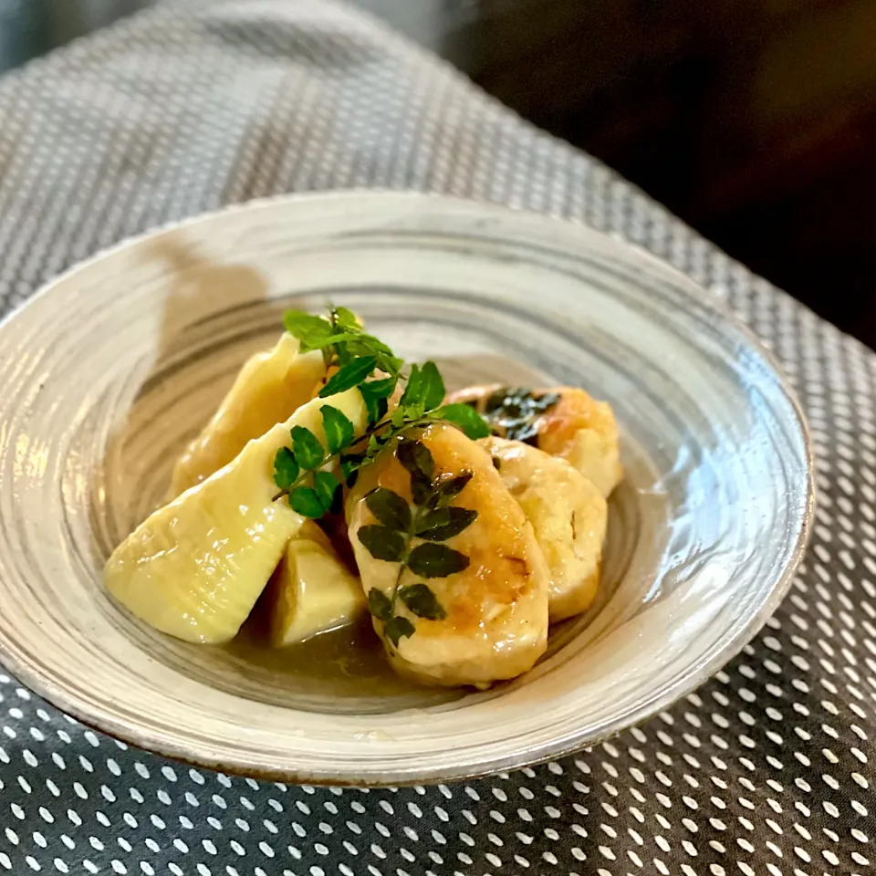 筍と鶏団子の山椒風味|酒好きさん