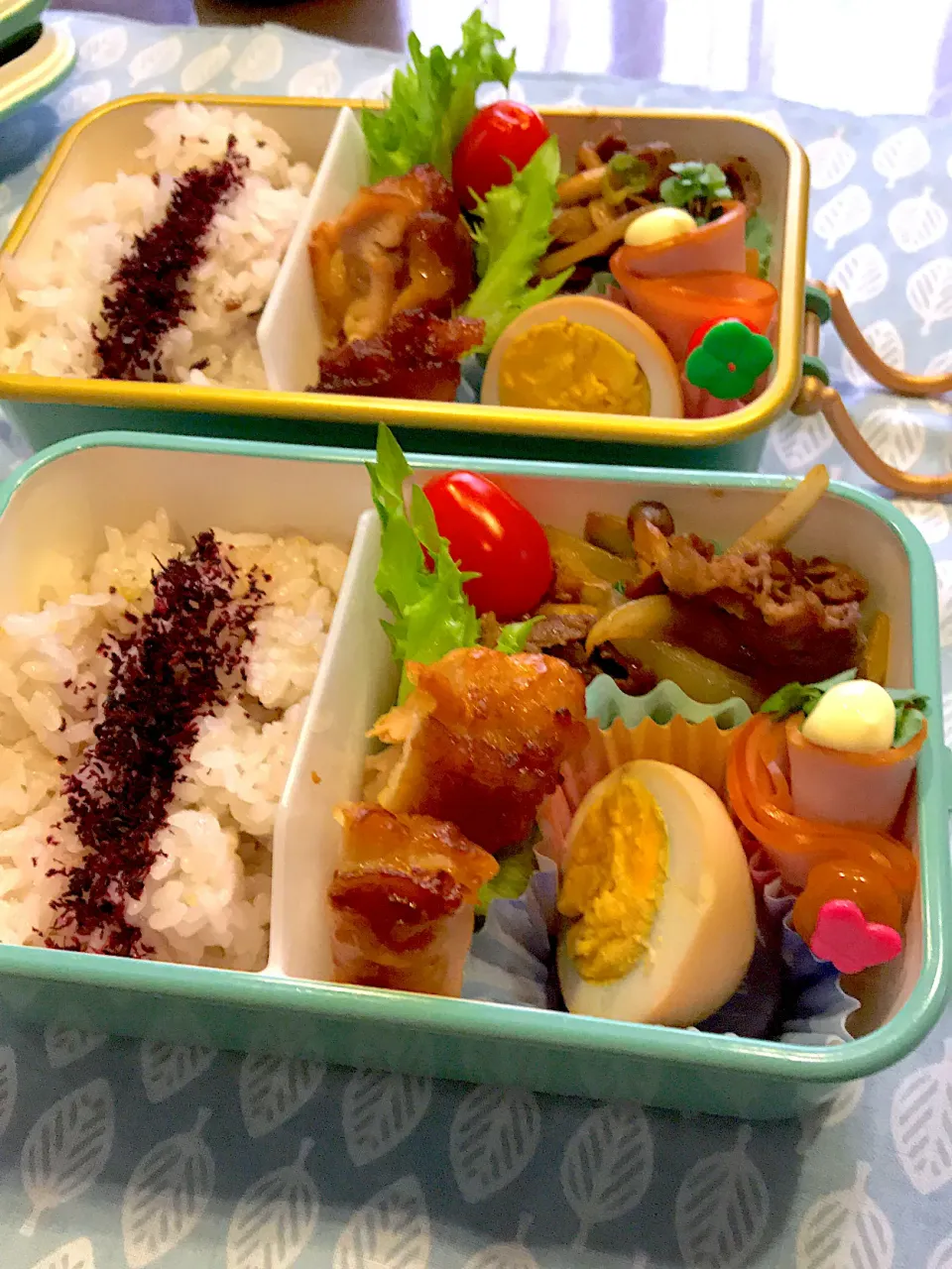 Snapdishの料理写真:2021.4.15  今日のお弁当 ＊焼肉＊|rinrin*mama*さん