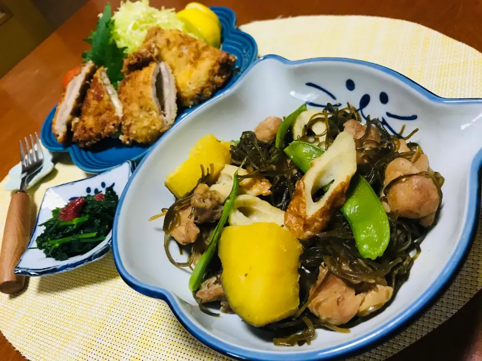 びせんさんの料理 切り昆布とさつまいも🍠煮物|バシュランさん