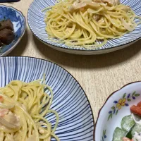 鮭の塩辛を使ったパスタ🍝|加寿さん