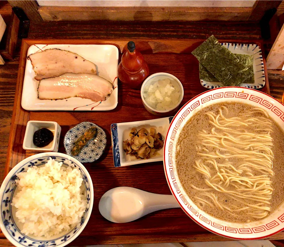 鯖さば定食@炭火焼濃厚中華そば倫道|morimi32さん