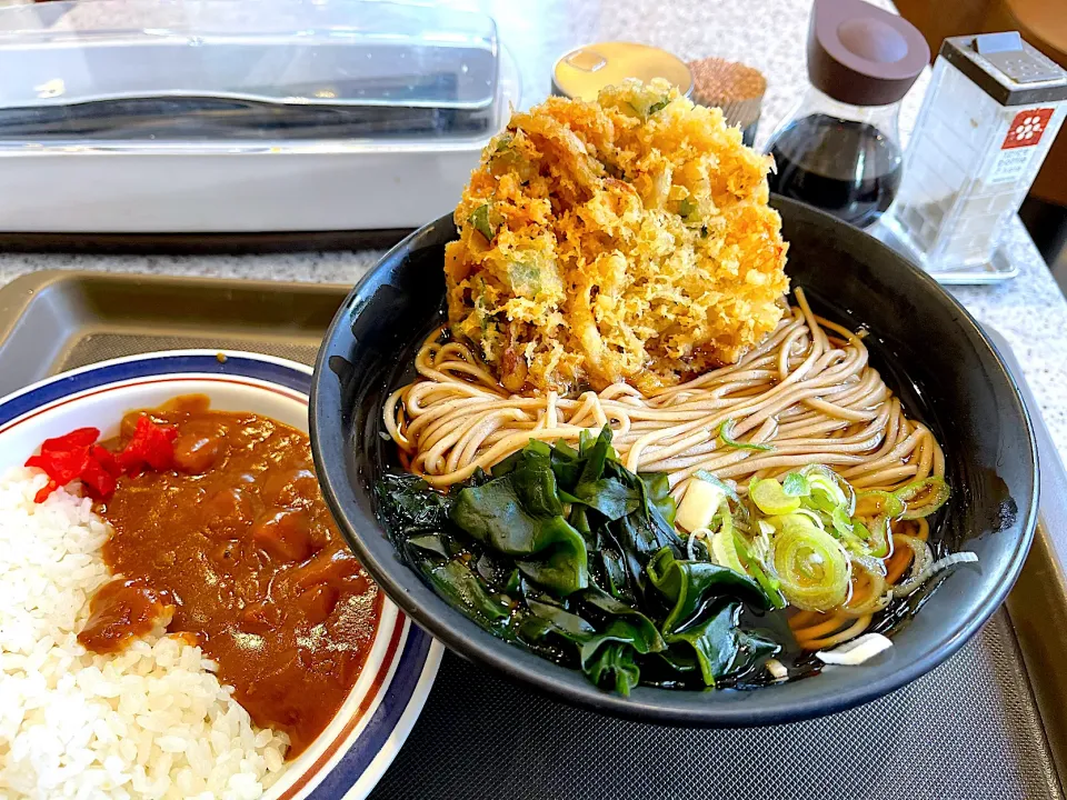 ミニカレーセットに小柱かき揚げ天|マハロ菊池さん