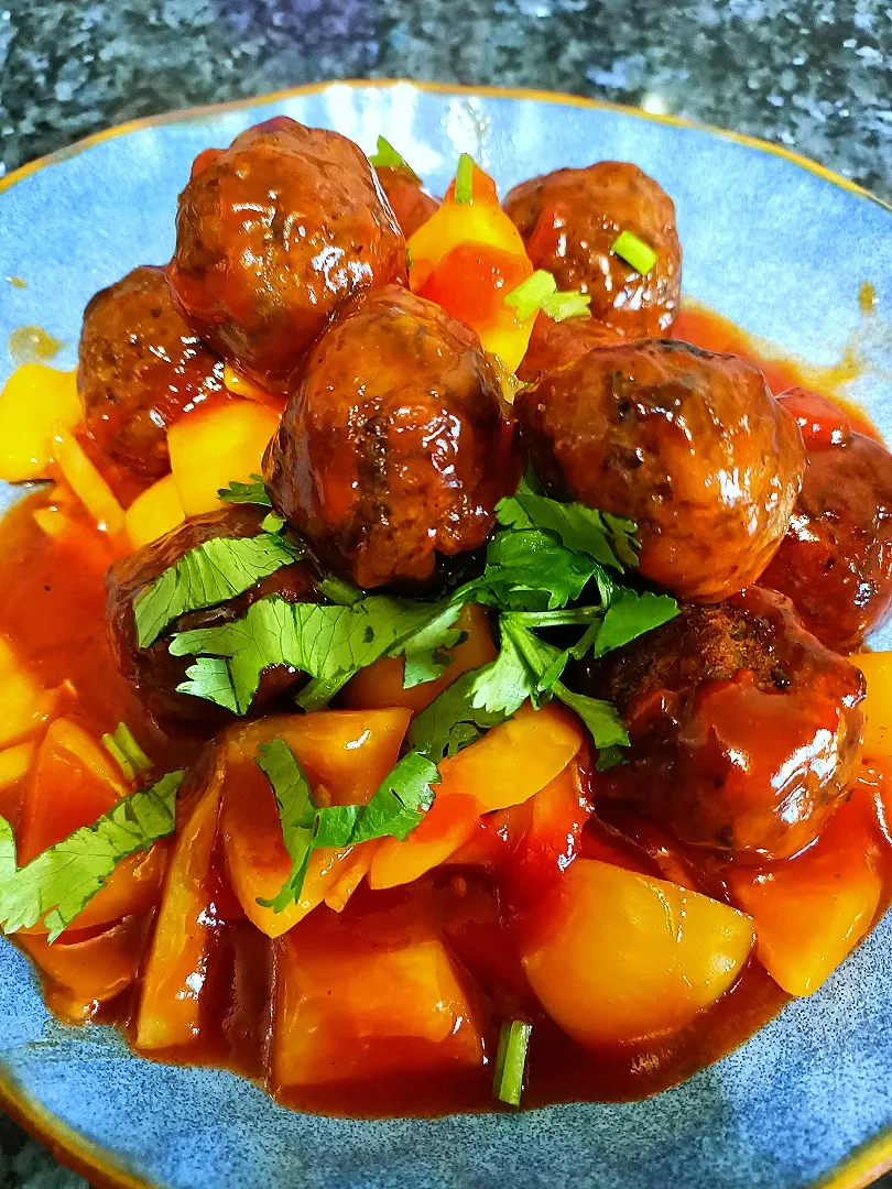 Juicy Italian Meatballs (vegetarian) 😋🤤|Fatmamaさん