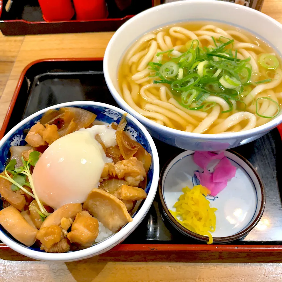 ミニ親子丼とうどんのセット|T. Wonderさん