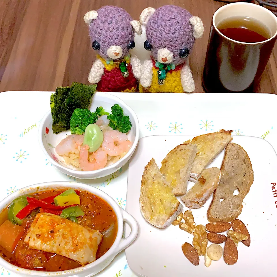 Snapdishの料理写真:お昼ごぱん(*'ω'*)|chagashiさん