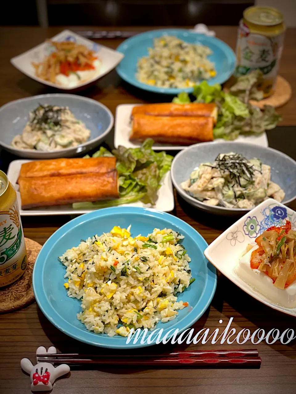 チャーハンでもビール🍻😽|マイコさん