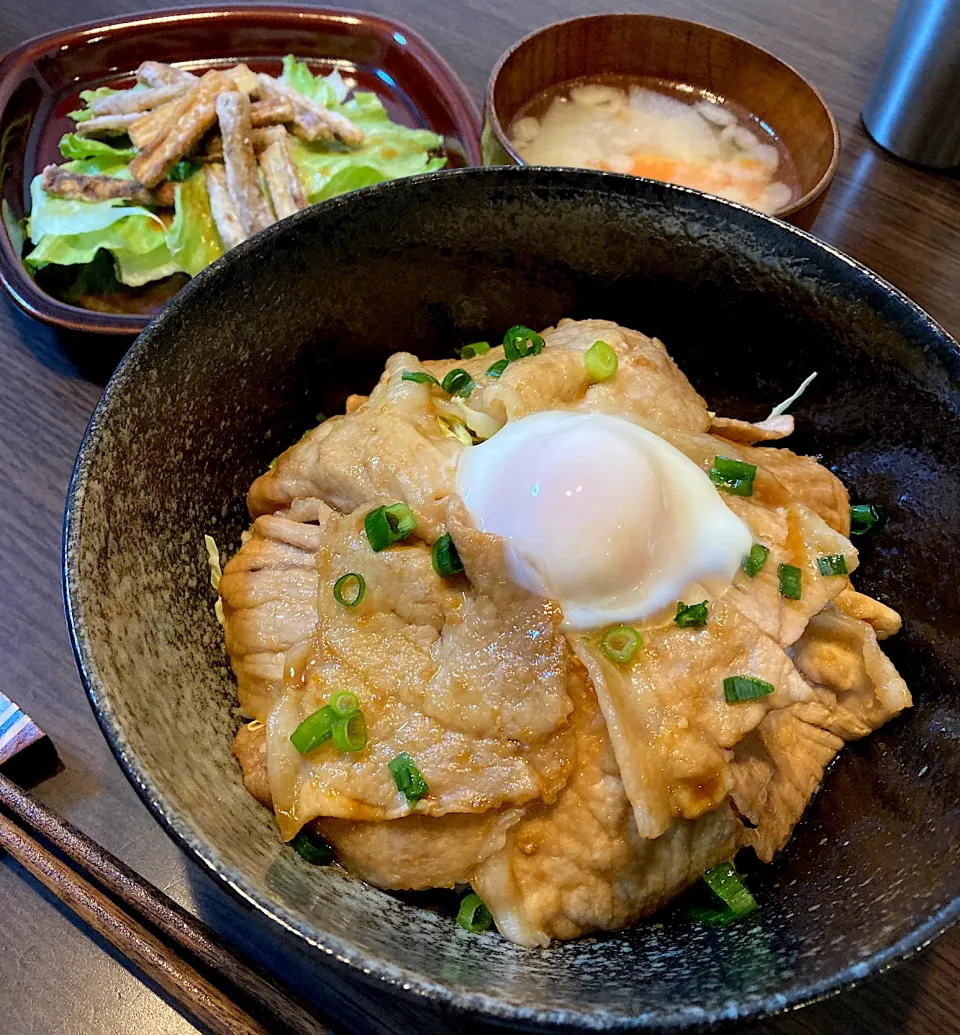 豚丼の晩ご飯|mikaさん