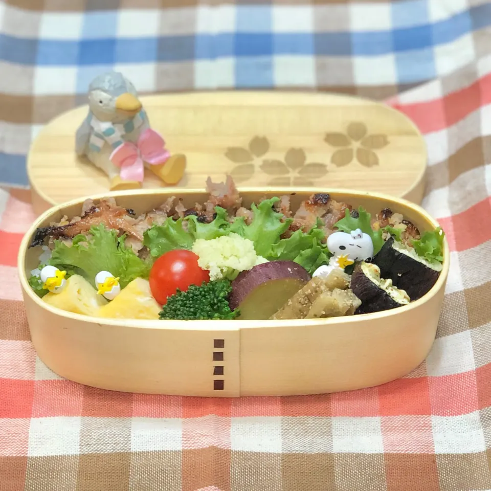 豚コマ味噌漬けグリル☘の❤️ちゃんお弁当　3/15月|sweet homeさん