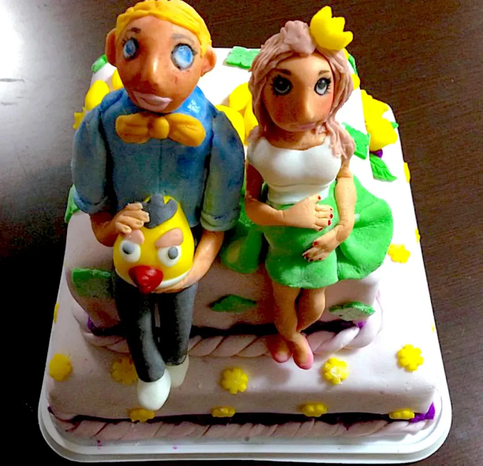 Fondant cake baby shower|yeni kartikasariさん