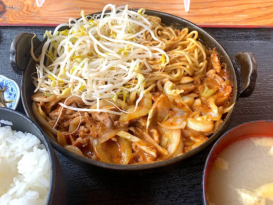 豚肉チャンポン入り定食|ぶりっとさん