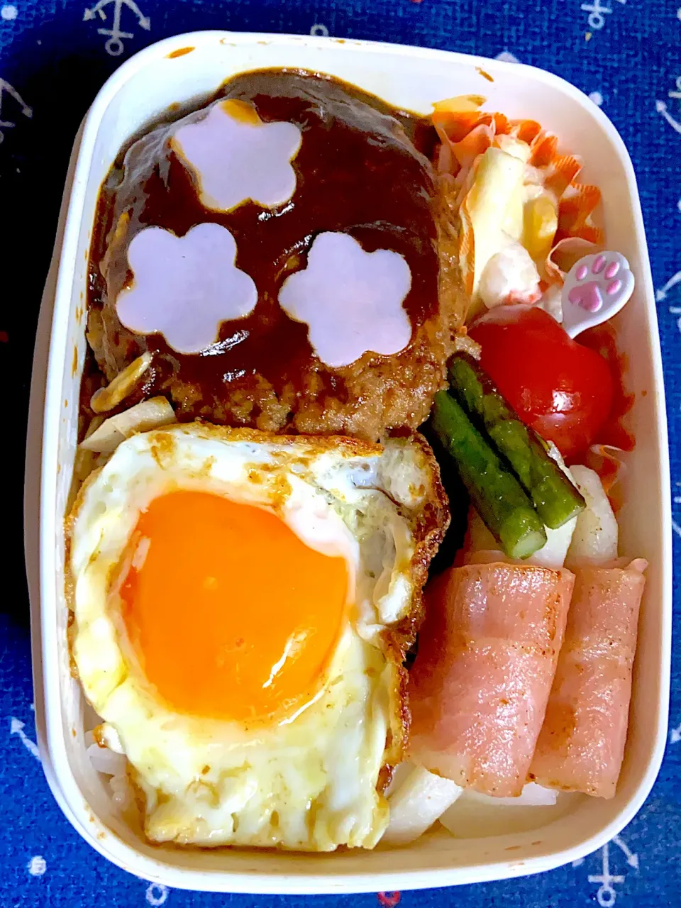 久しぶりの姫のお弁当♡♡ロコモコ丼風|kokoaさん