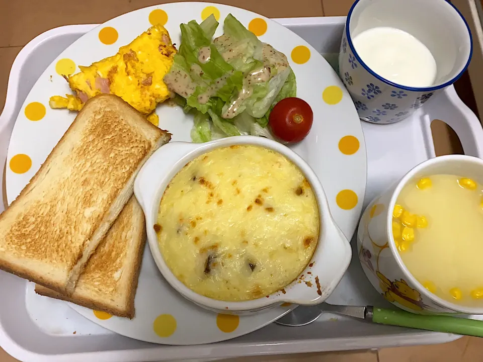 長芋グラタンの朝ごはん！|あんこさん