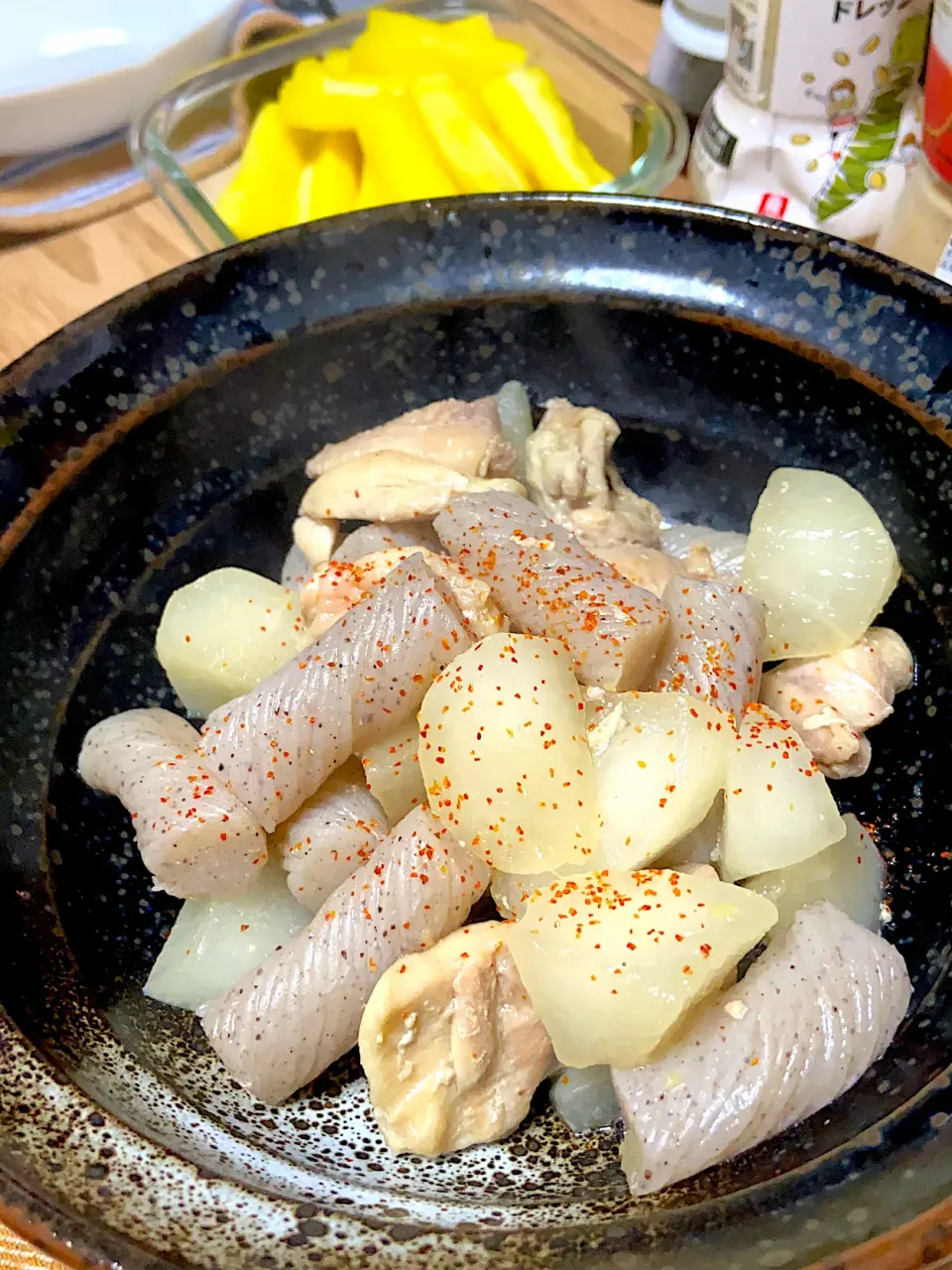 お夕飯　大根と鶏肉の炊いたん|renharuruさん