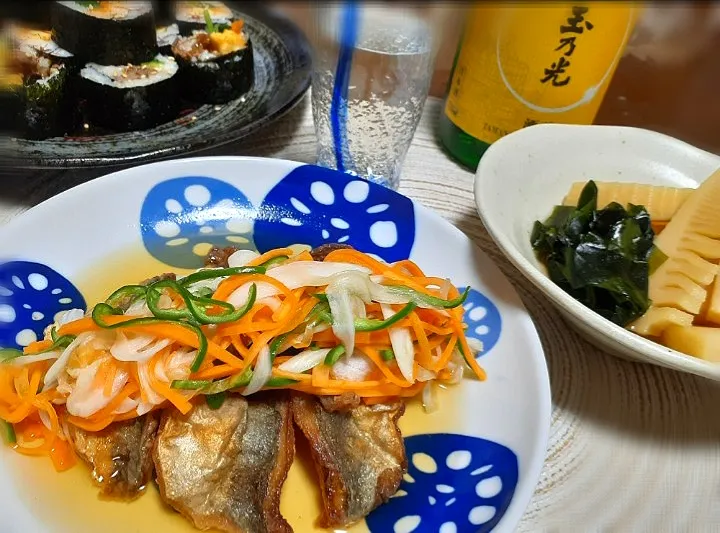 Snapdishの料理写真:鯵南蛮漬け🐟
若竹煮|びせんさん