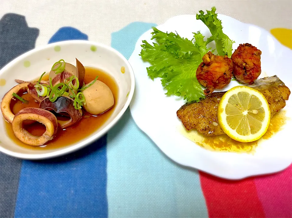 🌱🐟鰆のレモン🍋バターソテー
🦑イカの紅生姜天
🦑イカと里芋の煮物|eiyadeさん