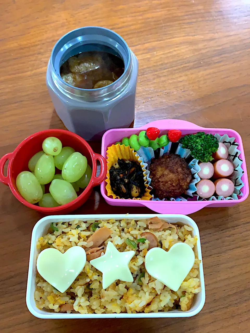 Snapdishの料理写真:2021/4/18 小2娘弁当|こうれい母さん