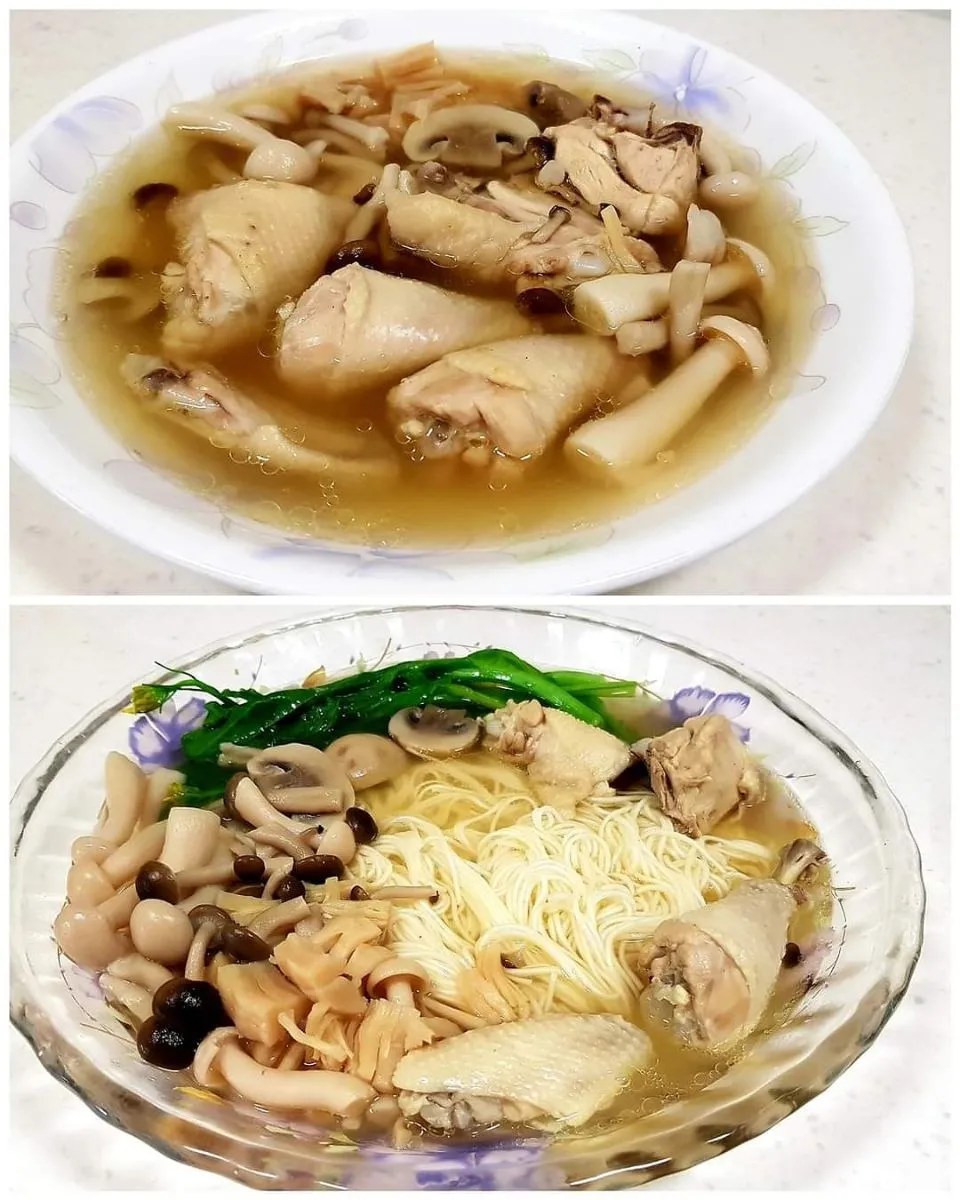 chicken soup with dried scallops and mushrooms|steven z.y.さん