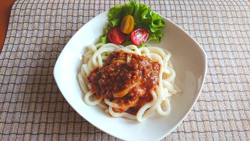 Snapdishの料理写真:肉味噌うどん|chikakoさん