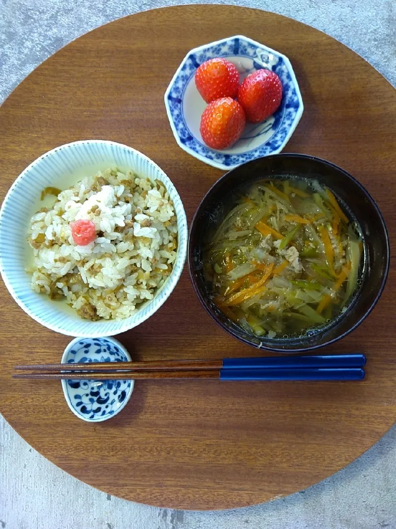 和食の旬の朝ごはん|ハイドランジアさん