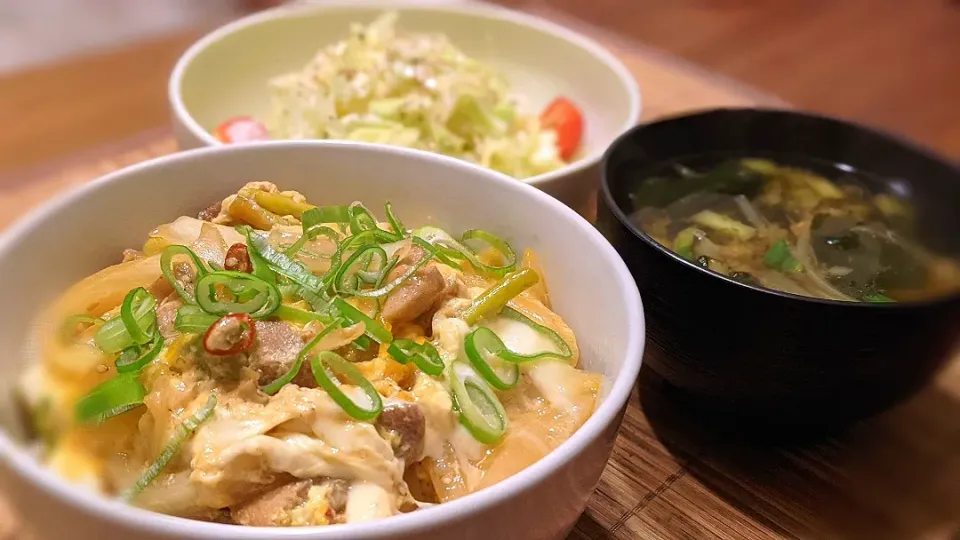 Snapdishの料理写真:親子丼〜
の晩ごはん✨|kaz(*･ω･)さん