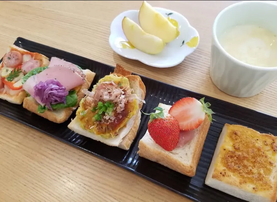 パン耳で朝ごはん|ひんひさん