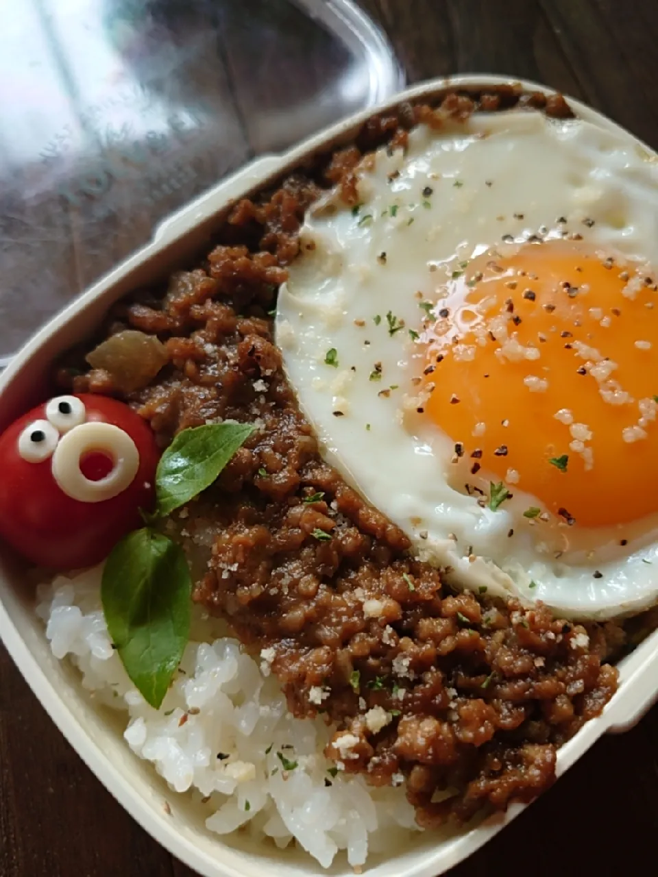 漢の…長女用辛さ控えめガパオライス弁当|ᵏᵒᵘさん