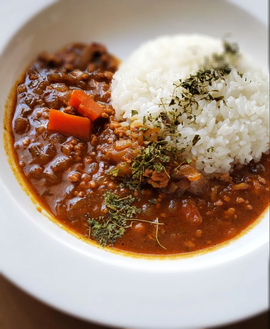 スペアリブの煮汁でキーマカレー🍛|KINOKOさん