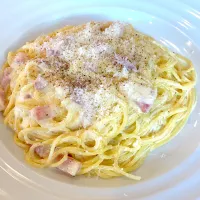 チーズカルボナーラ🍝|なおひこさん