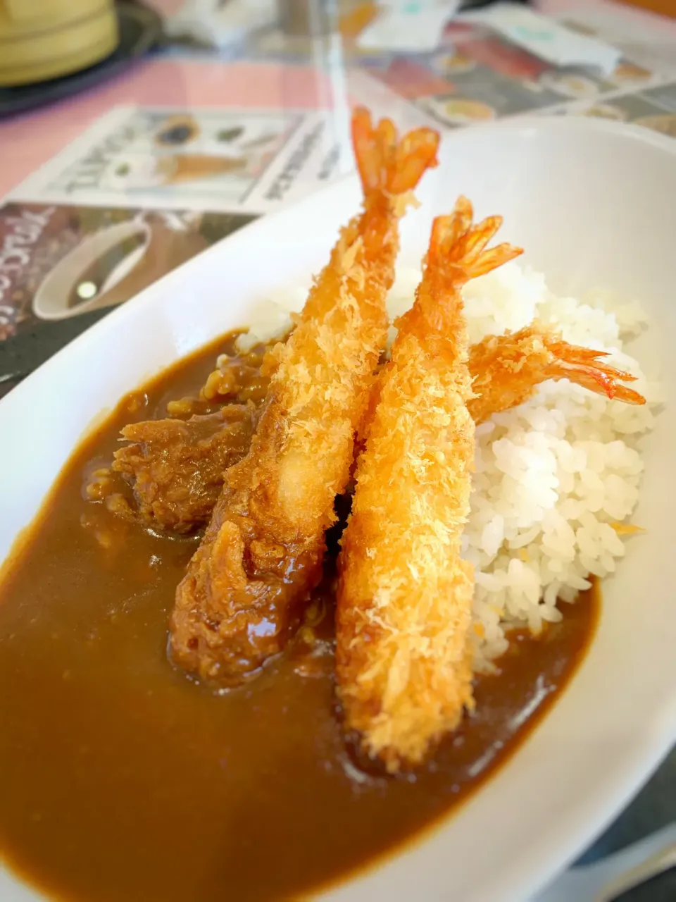 ゴルフ飯　エビフライカレー|寺尾真次さん