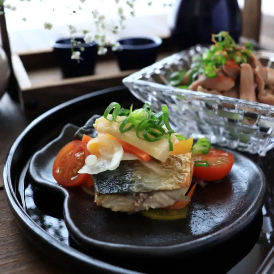 🌱焼き鯖の南蛮漬け🌱
🌱砂肝ポン酢🌱|ayaoさん