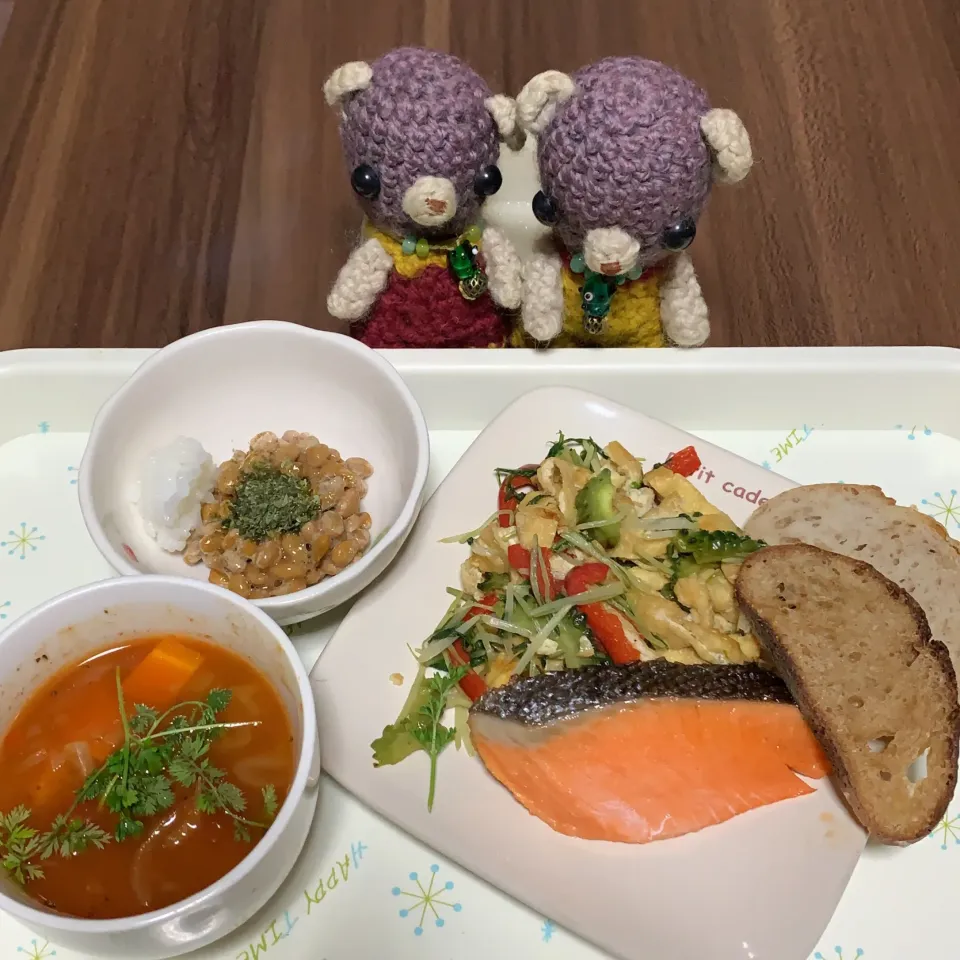 Snapdishの料理写真:晩ごぱん（╹◡╹）|chagashiさん