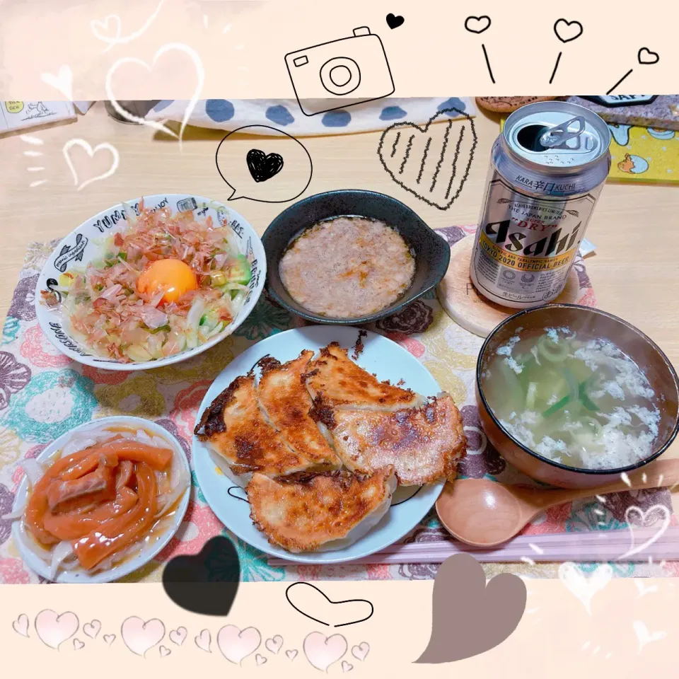 Snapdishの料理写真:４／１９ ｍｏｎ 晩ごはん🍴＊○°|rinaronarさん