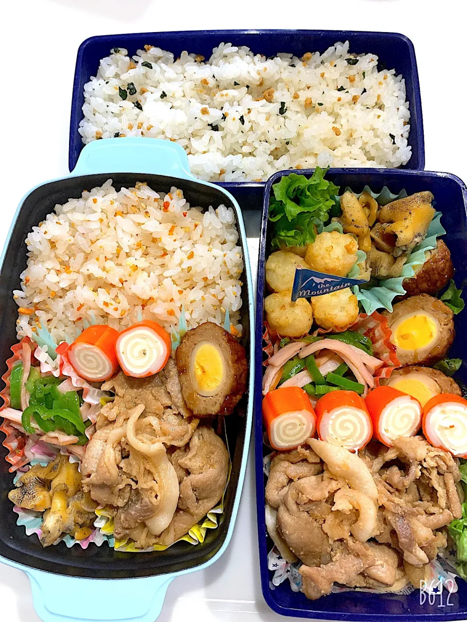 男子高校生のお弁当＋自分お弁当|ゆちさん