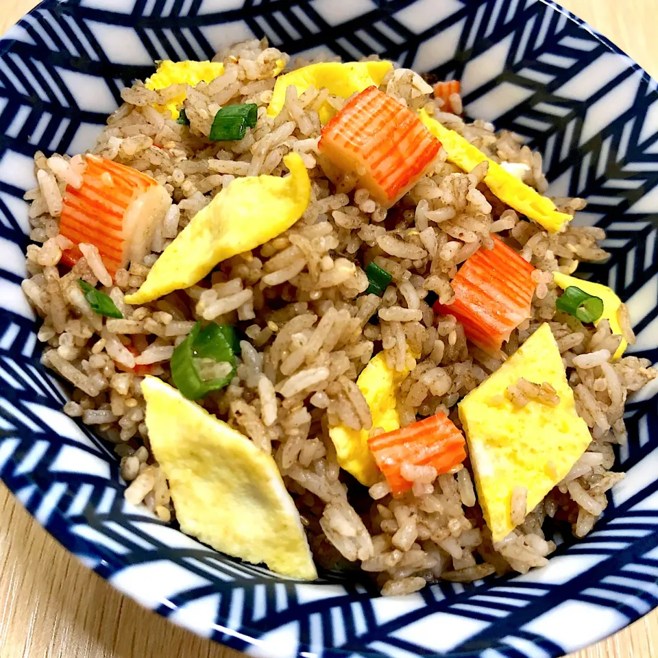 Fried rice with Korean crab paste 🇰🇷🦀😋|Doris Wong 🐰さん