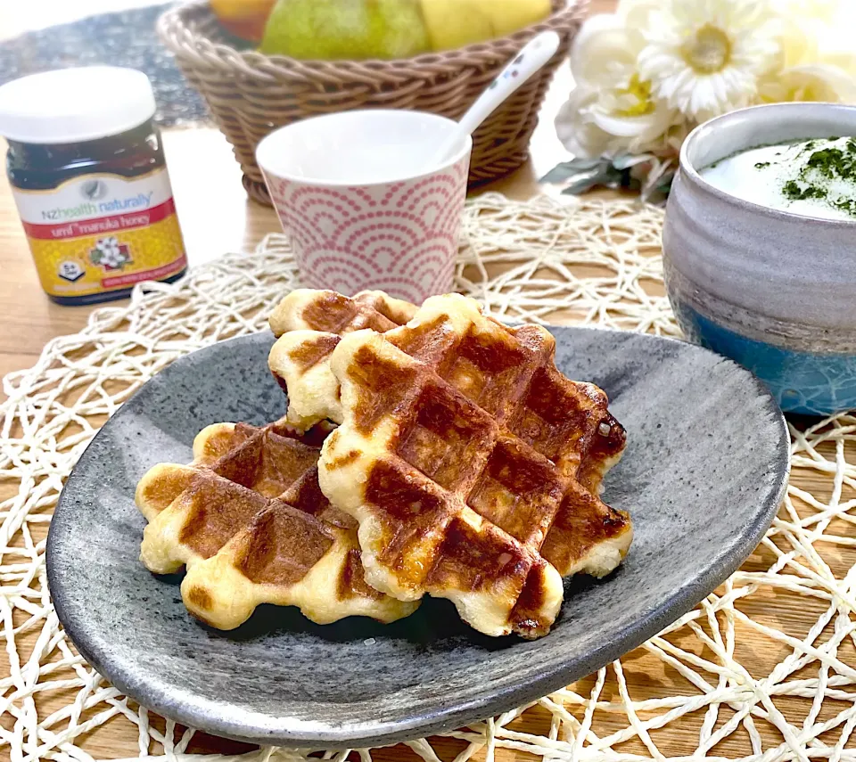 ベルギーワッフルの朝食|sakurakoさん