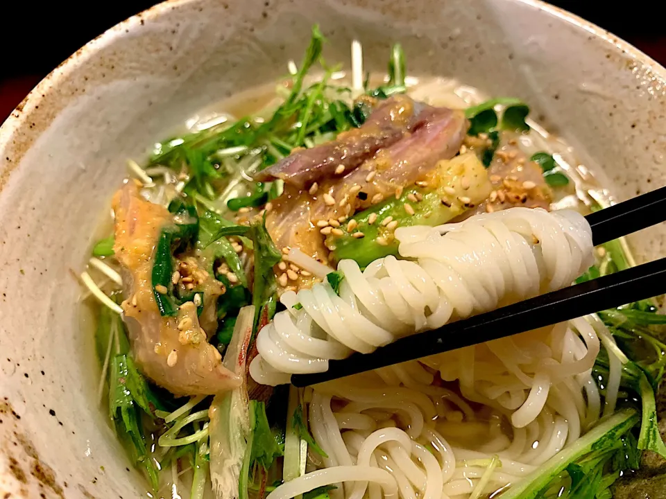 カンパチのぬたそうめん|半田手延べそうめんの店 阿波や壱兆さん